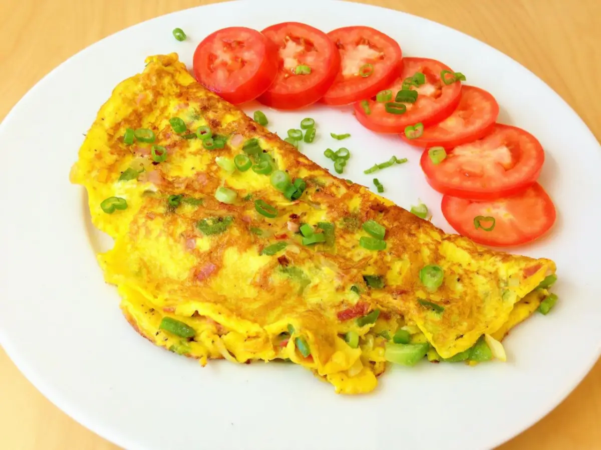 Sebzeli Otlu Omlet
